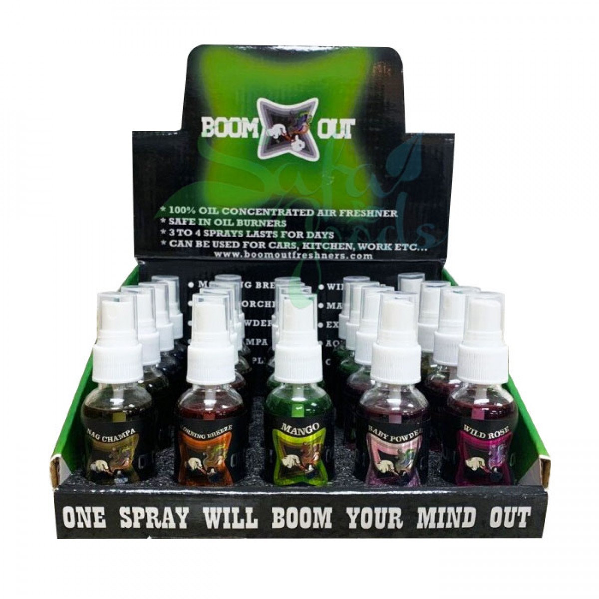Boom Out Air Freshener - 20CT Display